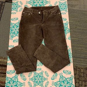 Brown corduroy pants